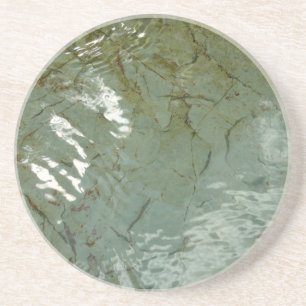 Dessous De Verre En Grès Photo de la nature d'une dalle rocheuse recouverte