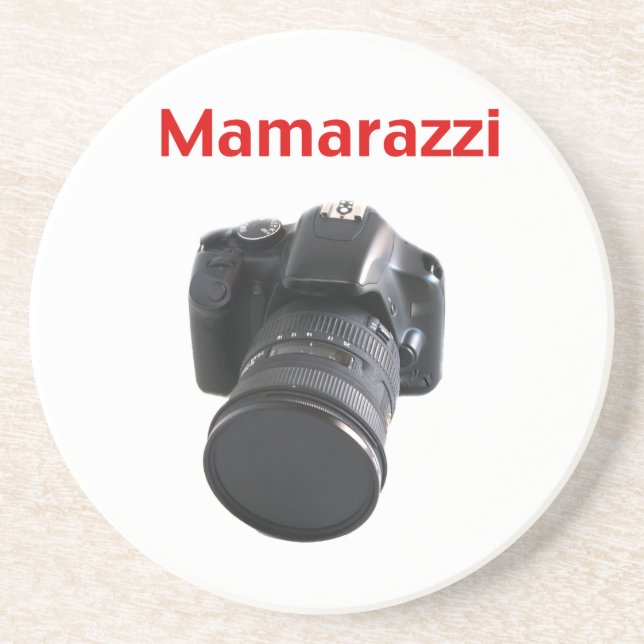 Dessous De Verre En Grès Photographe Mamarazzi (Devant)
