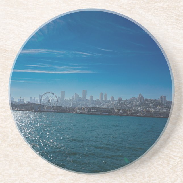 Dessous De Verre En Grès Photographie du front de mer de San Francisco Pier (Devant)