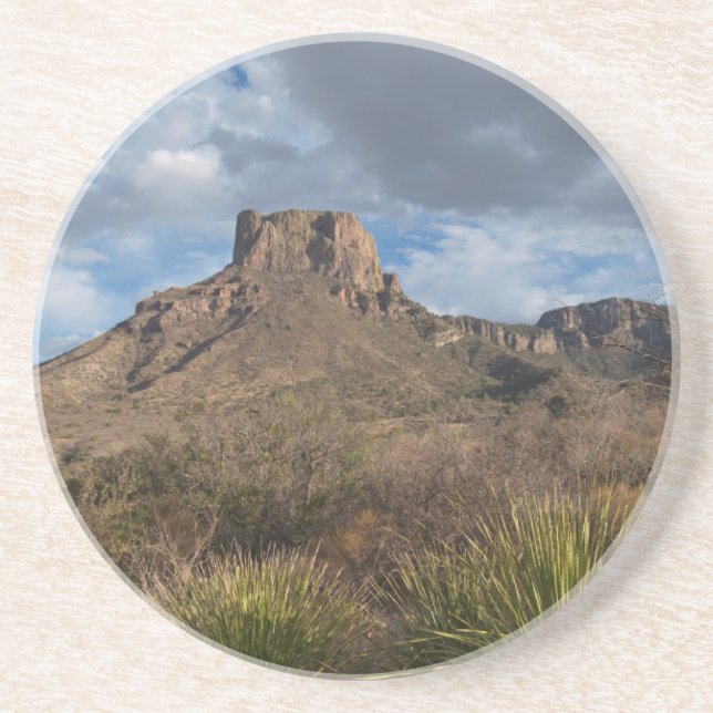 Dessous De Verre En Grès Pic Casa Grande, bassin de Chisos, Big Bend (Devant)