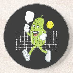 Dessous De Verre En Grès Pickleball Jouer - Drôle Pickleball Paddle