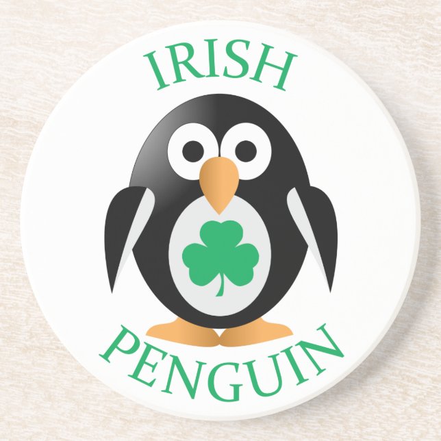 Dessous De Verre En Grès Pingouin irlandais (Devant)