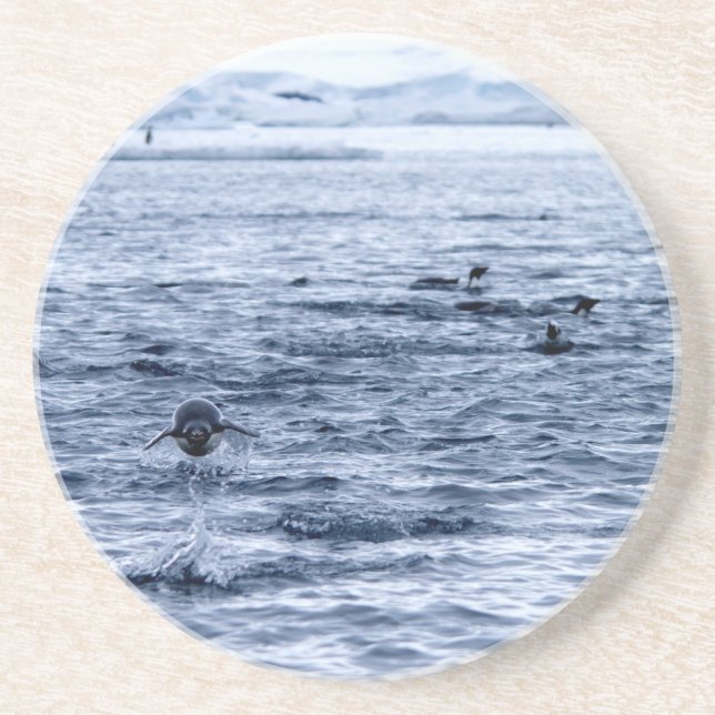 Dessous De Verre En Grès Pingouin volant (Devant)