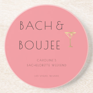 Dessous De Verre En Grès Pink Bach et Boujee Bachelorette
