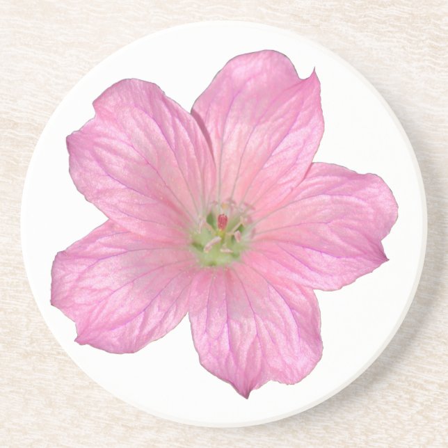 Dessous De Verre En Grès Pink Geranium (Devant)