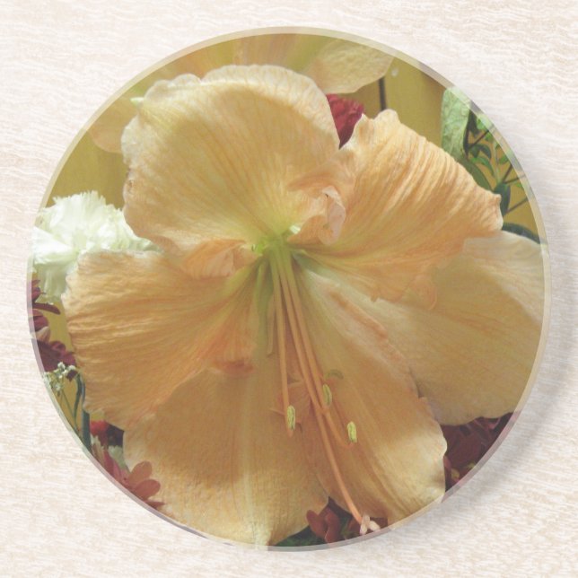 Dessous De Verre En Grès Pink Lily Bouquet Coasters (Devant)