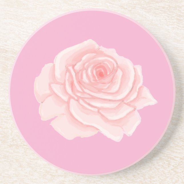 Dessous De Verre En Grès Pink rose (Devant)
