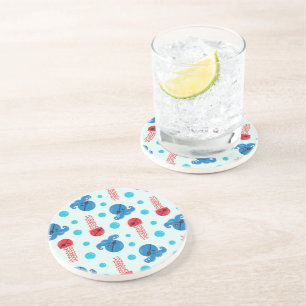 Dessous De Verre En Grès Pirate Octopus, Pirate Jellyfish, Sea Animaux