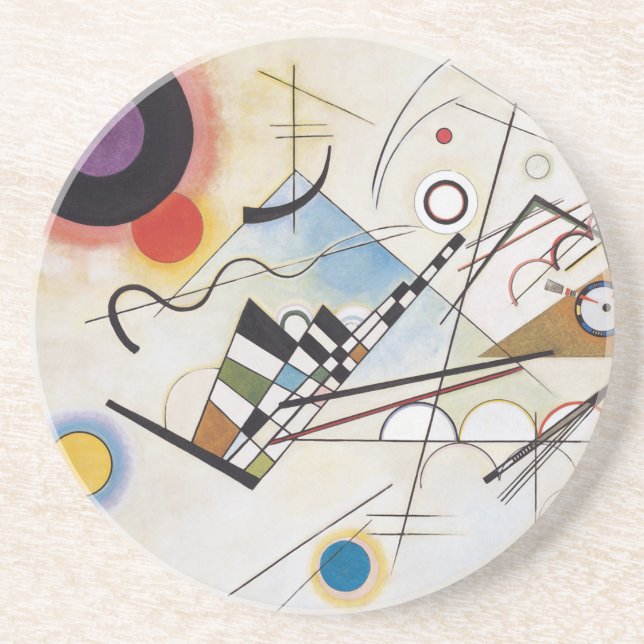Dessous De Verre En Grès PixDezines Kandinsky 1923 Composition VIII (Devant)