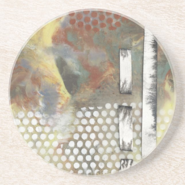 Dessous De Verre En Grès Pixels marbrés II (Devant)