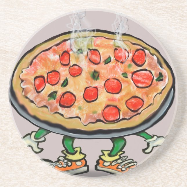 Dessous De Verre En Grès Pizza (Devant)