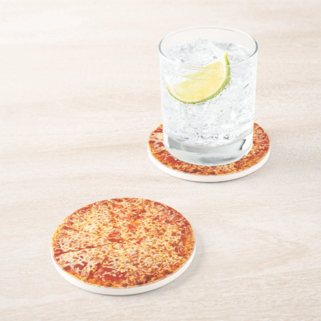 Dessous De Verre En Grès Pizza au fromage ordinaire (Côté)