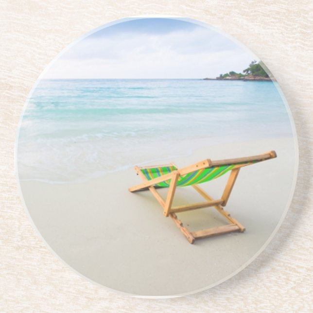 Dessous De Verre En Grès Plage (Devant)