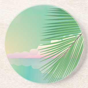 Dessous De Verre En Grès Plage
