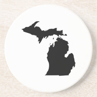 Dessous De Verre En Grès Plan de l'État du Michigan