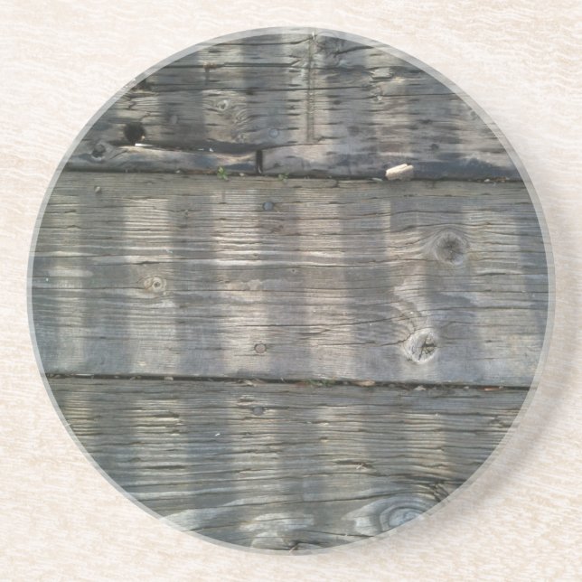Dessous De Verre En Grès Plaques d'ombre Cuisine du pont de bois (Devant)