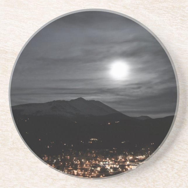 Dessous De Verre En Grès pleine lune de Breckenridge (Devant)
