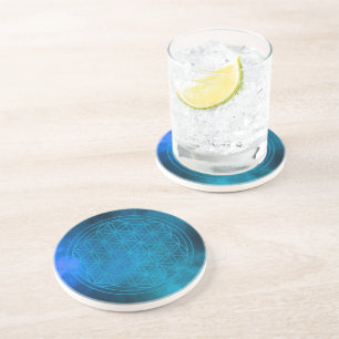 Dessous De Verre En Grès Plénitude – Fleur de Vie