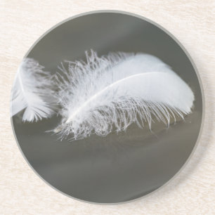 Dessous De Verre En Grès Plumes flottantes d'oie