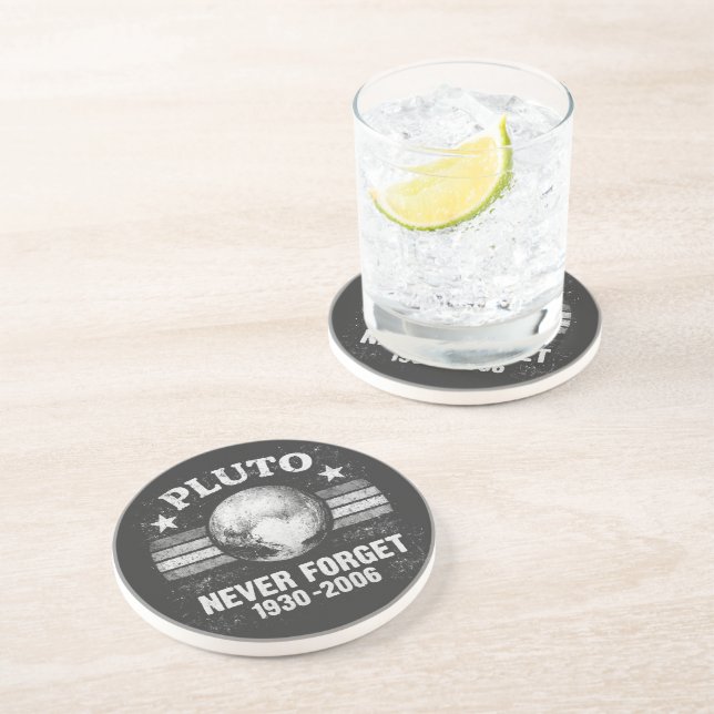 Dessous De Verre En Grès Pluton N'oublie Jamais (Côté)