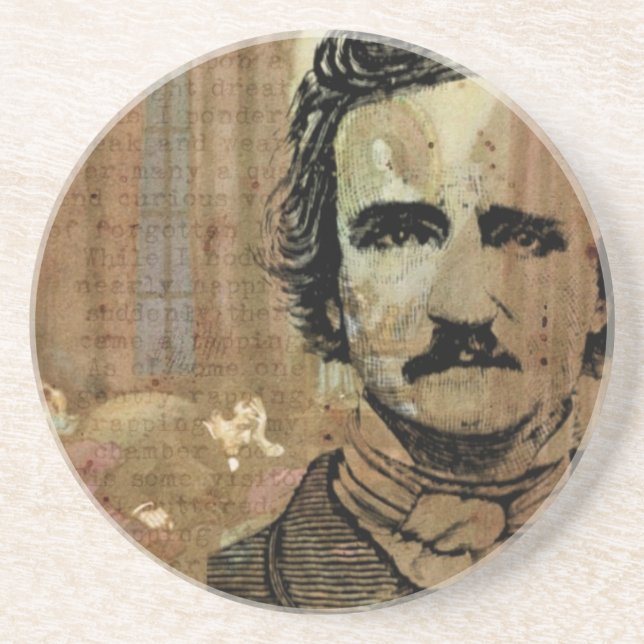 Dessous De Verre En Grès Poe Collage (Devant)