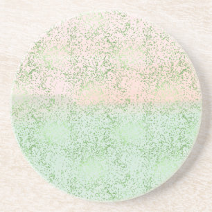 Dessous De Verre En Grès Points Confetti Aquarelle Rose-Mint