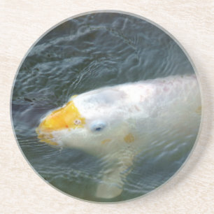 Dessous De Verre En Grès Poisson D'Or Dans Le Lac
