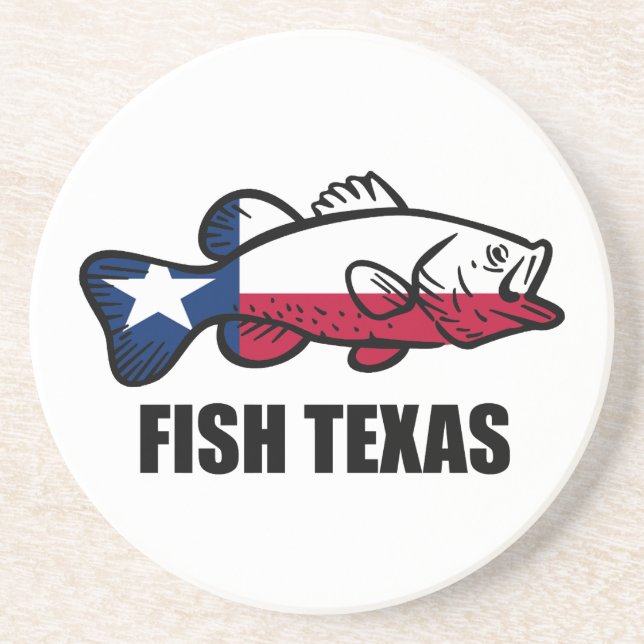 Dessous De Verre En Grès Poisson Texas (Devant)