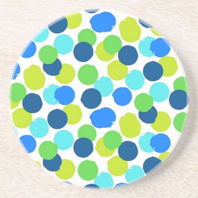 Dessous De Verre En Grès Polka dot (Devant)
