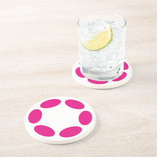 Dessous De Verre En Grès Polkadot