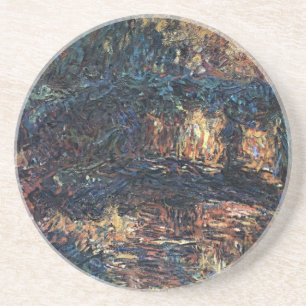 Dessous De Verre En Grès Pont japonais par Claude Monet, Beaux-Arts Vintage