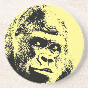 Dessous De Verre En Grès Pop Art Gorilla