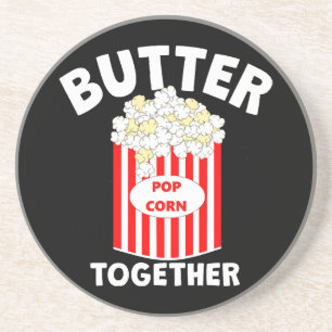 Dessous De Verre En Grès Popcorn de film BUTTER Together