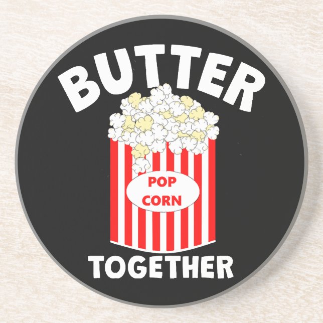 Dessous De Verre En Grès Popcorn de film BUTTER Together (Devant)