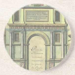 Dessous De Verre En Grès Porte d'entrée d'église vintage Architecture de la