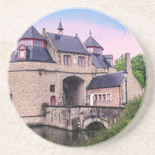 Dessous De Verre En Grès Porte historique de la ville à Bruges