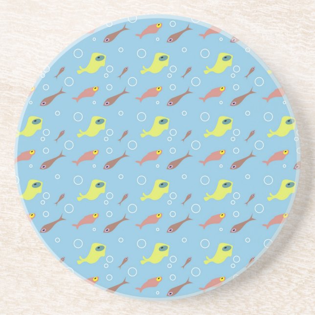 Dessous De Verre En Grès Porte-poisson (Devant)
