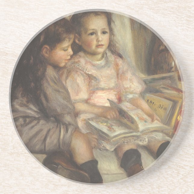 Dessous De Verre En Grès Portrait de Caillebotte Enfants par Pierre Renoir (Devant)