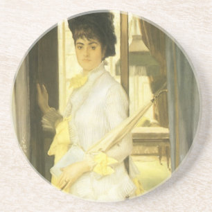 Dessous De Verre En Grès Portrait de Miss Lloyd par Tissot, Portrait Vintag