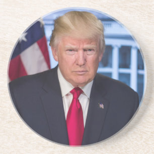 Dessous De Verre En Grès Portrait officiel de Donald Trump