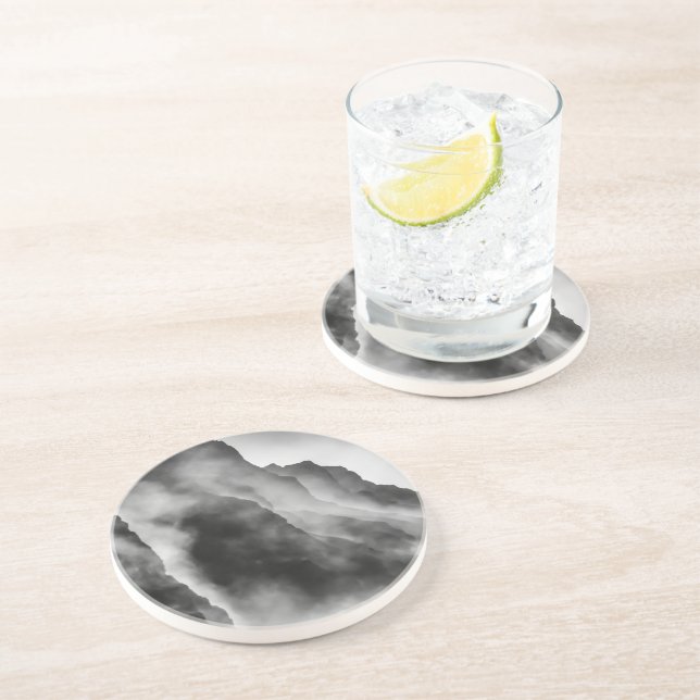 Dessous De Verre En Grès Poser sur les rochers (Côté)