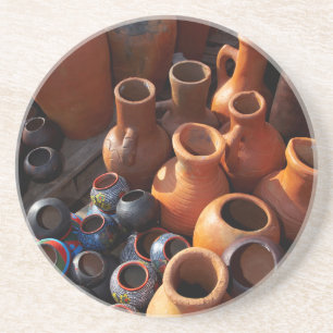 Dessous De Verre En Grès Pots en argile, Hazyview, Mpumalanga, Afrique du S