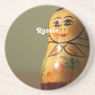 Dessous De Verre En Grès Poupée de Matryoshka