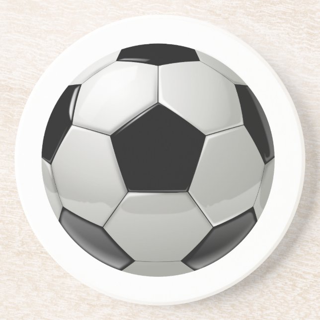 Dessous de verre en grès pour ballon de football (Devant)