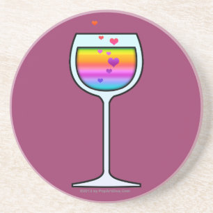 DESSOUS DE VERRE EN GRÈS POUR VERRE À VIN