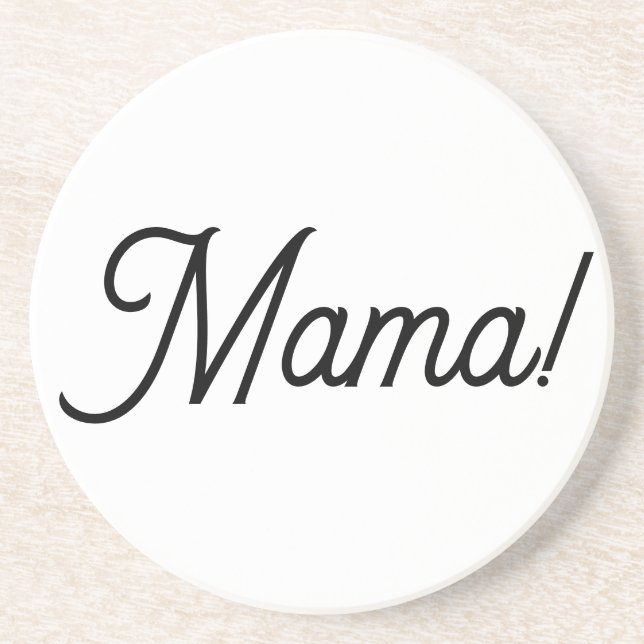 Dessous de verre en grès pour votre maman (Devant)