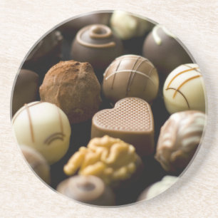 Dessous De Verre En Grès Pralines délicieuses de chocolat