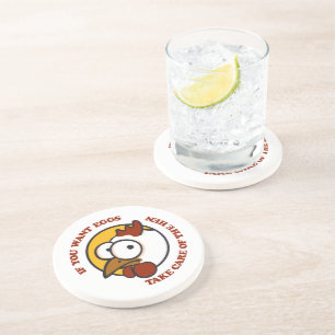 Dessous De Verre En Grès Prenez soin de la poule 1