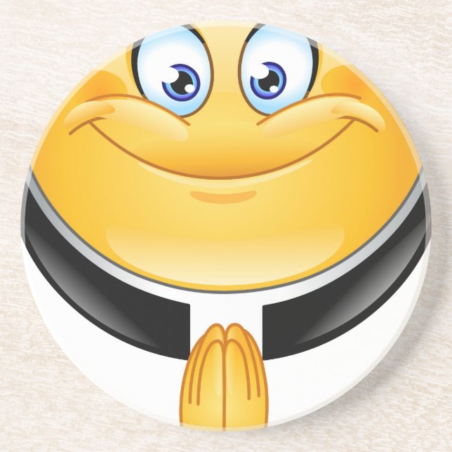 Dessous De Verre En Grès prêtre émoji (Devant)