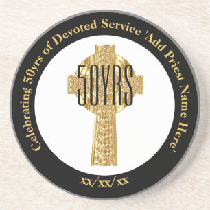 Dessous De Verre En Grès Priest Golden Jubilee 50e Cabinet Anniversary